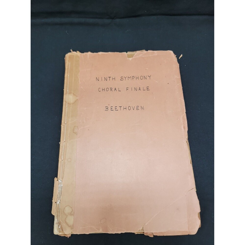 Vintage Beethoven Ninth Symphony Choral Finale Antique Ode To Joy Vocal Score